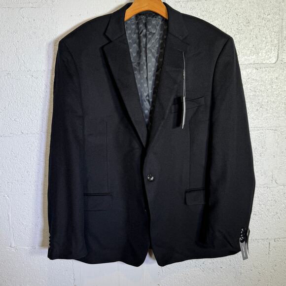 Michael Kors Men's Wool Cashmere Luxury Classic Fit Sport Coat Black 48R $375 - Picture 1 of 8